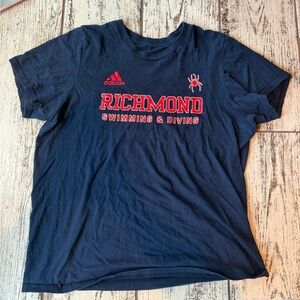 University of Richmond, swimming and dive Adidas women’s T-shirt size medium